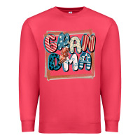 4th Of July Grandma With Lightning Bolt Premium Sweatshirt | Teevron