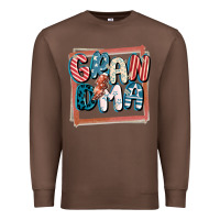 Chestnut 4th of July grandma with lightning bolt Premium Sweatshirt - FaDigitalArtStudio