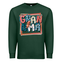 Sports Green 4th of July grandma with lightning bolt Premium Sweatshirt - FaDigitalArtStudio
