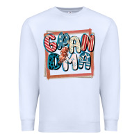 White 4th of July grandma with lightning bolt Premium Sweatshirt - FaDigitalArtStudio