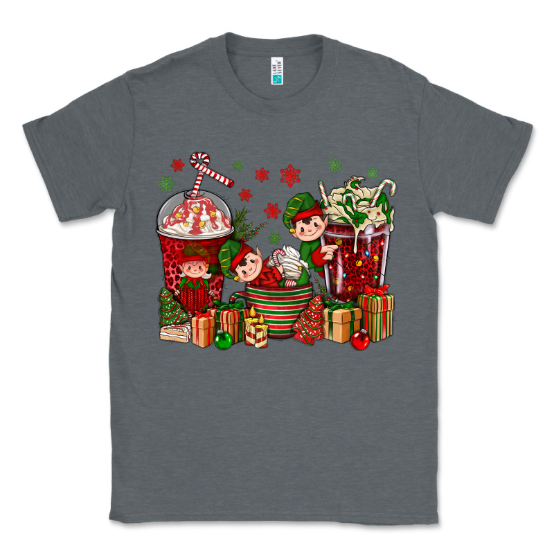 Elf Coffee Cups Christmas Classic Tee by BundleAndBundleShop | Teevron