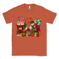 Copper Elf Coffee Cups Christmas Classic Tee - BundleAndBundleShop