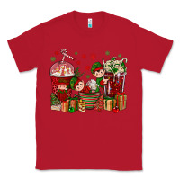 Red Elf Coffee Cups Christmas Classic Tee - BundleAndBundleShop