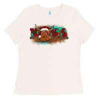 Bone christmas nana highland cow Ladies Tee - BarkalooDesign