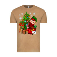 Vintage Camel Santa's Elf Christmas Vintage Tee - BundleAndBundleShop