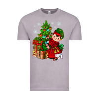 Vintage Zinc Santa's Elf Christmas Vintage Tee - BundleAndBundleShop