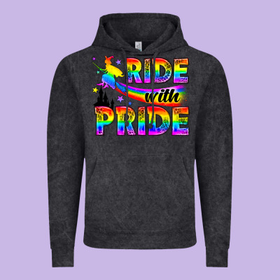 Western Lgbtq+ Ride With Pride Vintage Hoodie Designed By Bundleandbundleshop