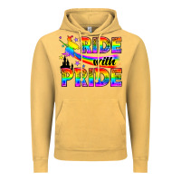 Vintage Mustard Western LGBTQ+ Ride With Pride Vintage Hoodie - BundleAndBundleShop