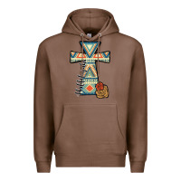 Chestnut halleluljah aztec cross Premium Hoodie - JahusDesignShop