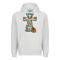 Dove Grey halleluljah aztec cross Premium Hoodie - JahusDesignShop