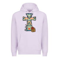 Lilac halleluljah aztec cross Premium Hoodie - JahusDesignShop