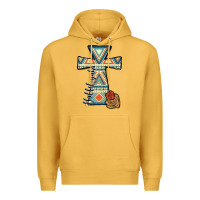 Mustard halleluljah aztec cross Premium Hoodie - JahusDesignShop