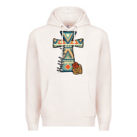 Pale Pink halleluljah aztec cross Premium Hoodie - JahusDesignShop