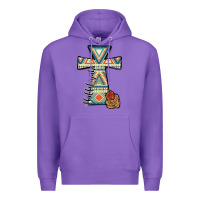 Purple halleluljah aztec cross Premium Hoodie - JahusDesignShop