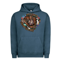 Pigment Midnight Navy Autism Awareness Baseball Urban Hoodie - CowhideDigitalArt