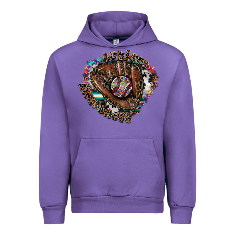 Autism Awareness Baseball Urban Hoodie by CowhideDigitalArt | Teevron