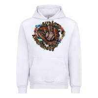 White Autism Awareness Baseball Urban Hoodie - CowhideDigitalArt