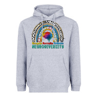 Heather Grey Recognize normalize embrace neurodiversity Autism Heavyweight Hoodie - FaDigitalArtStudio