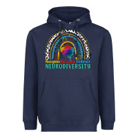 Navy Recognize normalize embrace neurodiversity Autism Heavyweight Hoodie - FaDigitalArtStudio