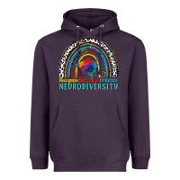 Plum Recognize normalize embrace neurodiversity Autism Heavyweight Hoodie - FaDigitalArtStudio