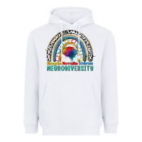 White Recognize normalize embrace neurodiversity Autism Heavyweight Hoodie - FaDigitalArtStudio