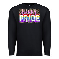 Black Happy pride Premium Sweatshirt - FaDigitalArtStudio