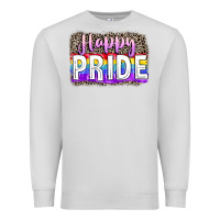 Dove Grey Happy pride Premium Sweatshirt - FaDigitalArtStudio