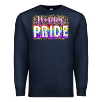 Navy Happy pride Premium Sweatshirt - FaDigitalArtStudio