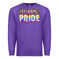 Purple Happy pride Premium Sweatshirt - FaDigitalArtStudio