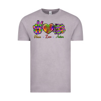 Vintage Zinc Peace Love Autism Vintage Tee - BundleAndBundleShop