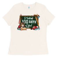 Bone I tacked 100 days school Baseball Ladies Tee - NancyCooperArtShop