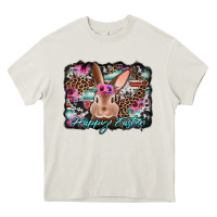 Cream happy easter bunny western background Heavy Core Tee - Jasminsmagicworld