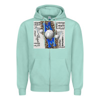 Seafoam volleyball mom blue mother's day Zipper Hoodie - CowGirlArtShop