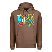 Chestnut sweet summer time turquoise yellow Premium Hoodie - CowCowDesign