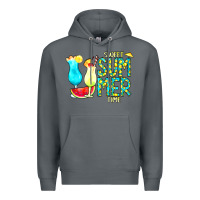 Rock sweet summer time turquoise yellow Premium Hoodie - CowCowDesign