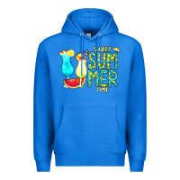 True Royal sweet summer time turquoise yellow Premium Hoodie - CowCowDesign
