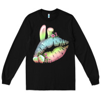 Black Eared Paster Color Easter Lips Long Sleeve Tee - Bettercallsaul