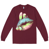 Burgundy Eared Paster Color Easter Lips Long Sleeve Tee - Bettercallsaul