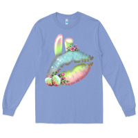 Colony Blue Eared Paster Color Easter Lips Long Sleeve Tee - Bettercallsaul