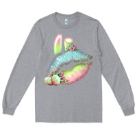 Heather Grey Eared Paster Color Easter Lips Long Sleeve Tee - Bettercallsaul