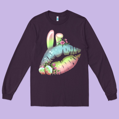 Eared Paster Color Easter Lips Long Sleeve Tee Designed By Bettercallsaul
