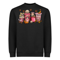 Black cafecito y chisme coffee cups Heavyweight Sweatshirt - texasbilliewilder