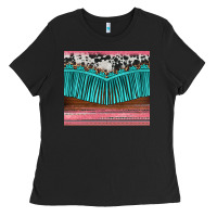 Black western fringe cowhide leopard Ladies Tee - BarkalooDesign