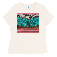 Bone western fringe cowhide leopard Ladies Tee - BarkalooDesign