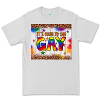Dove Grey it's okay to say gay tumbler Premium Tee - JahusDesignShop