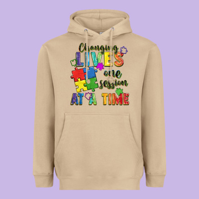 Changing Lives One Session At A Time Heavyweight Hoodie Designed By Fadigitalartstudio