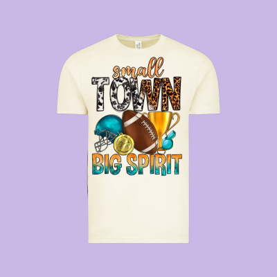 Small Town Big Spirit Vintage Tee Designed By Bundleandbundleshop