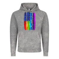 Cloud Rock Pride LGBTQ+ American Flag Vintage Hoodie - BundleAndBundleShop