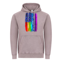 Vintage Zinc Pride LGBTQ+ American Flag Vintage Hoodie - BundleAndBundleShop