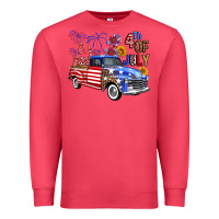 Cardinal Western Truck Fourth Of July America Premium Sweatshirt - FaDigitalArtStudio